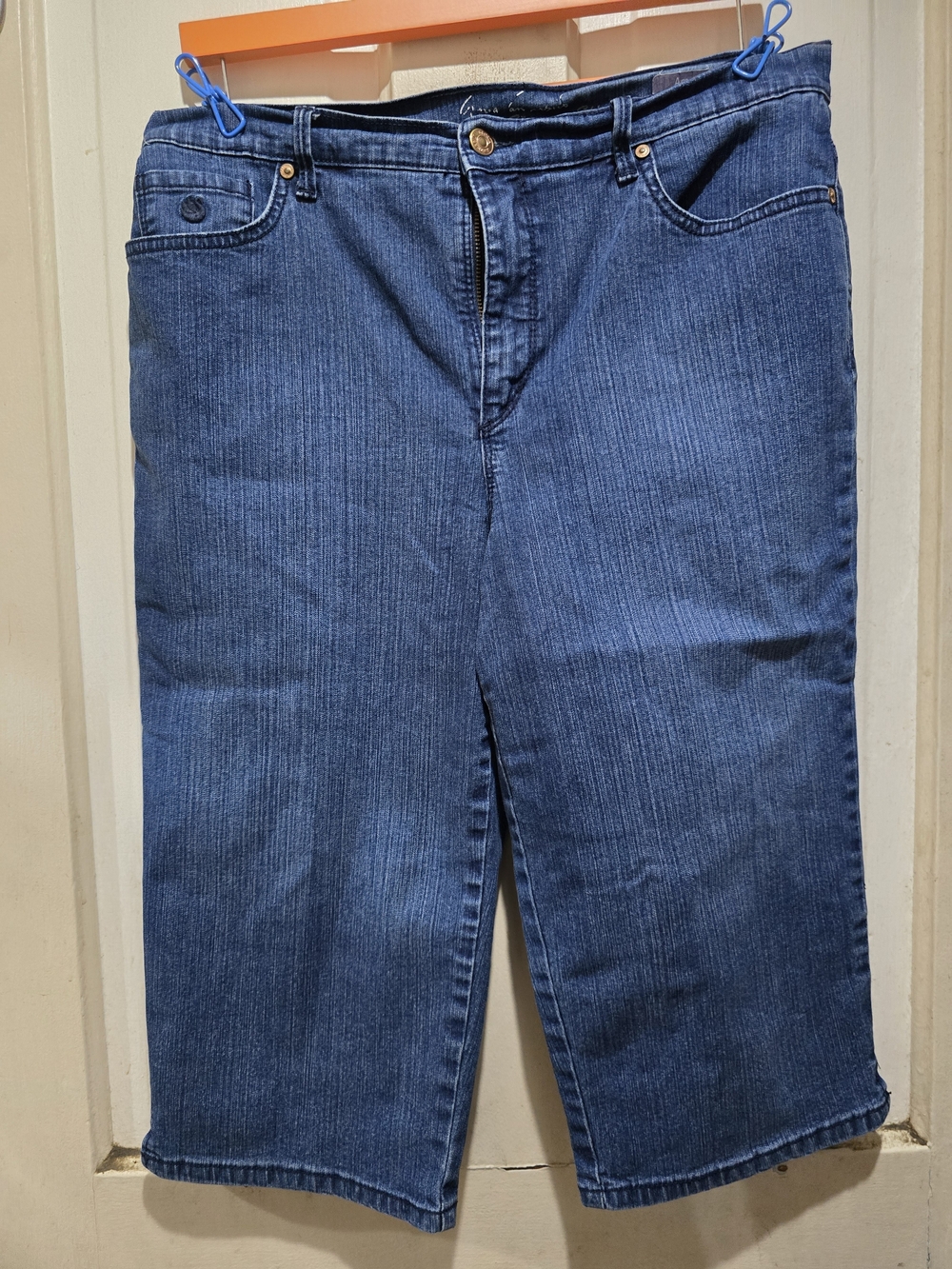 Amanda Skimmer Mid-Rise Dark Blue Denim Jeans